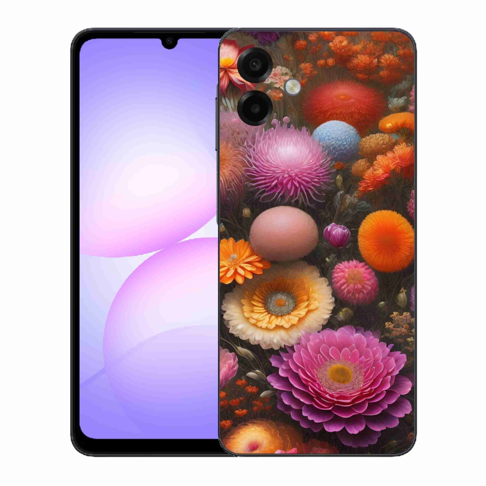 Gelový kryt mmCase na Samsung Galaxy A07 - květinová kompozice