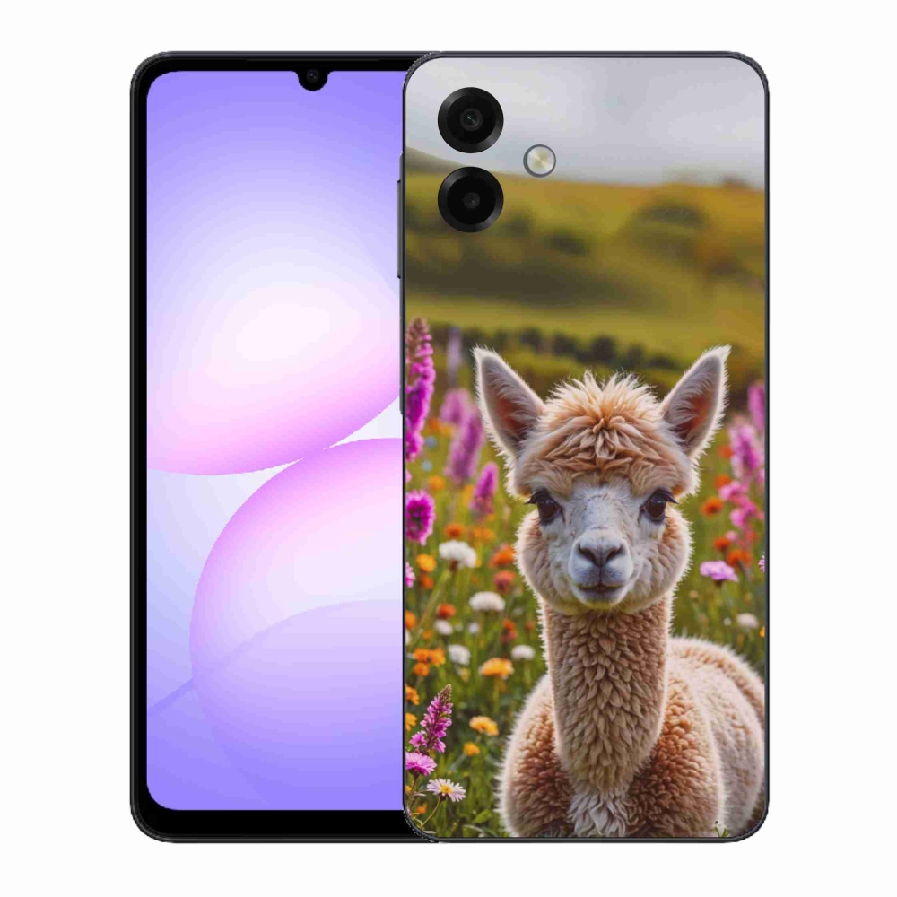 Gelový kryt mmCase na Samsung Galaxy A07 - lama na louce