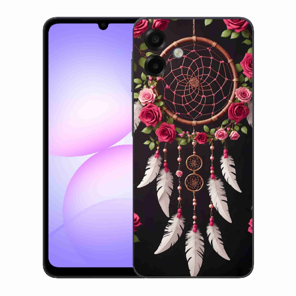 Gelový kryt mmCase na Samsung Galaxy A07 - lapač snů s růžemi