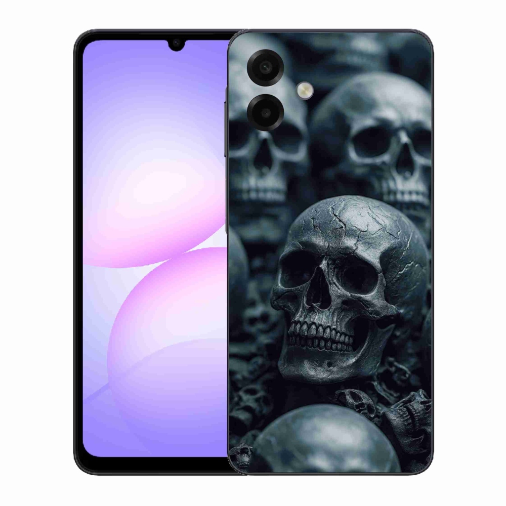 Gelový kryt mmCase na Samsung Galaxy A07 - lebka 2