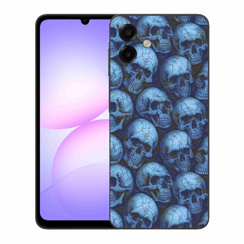 Gelový kryt mmCase na Samsung Galaxy A07 - lebky