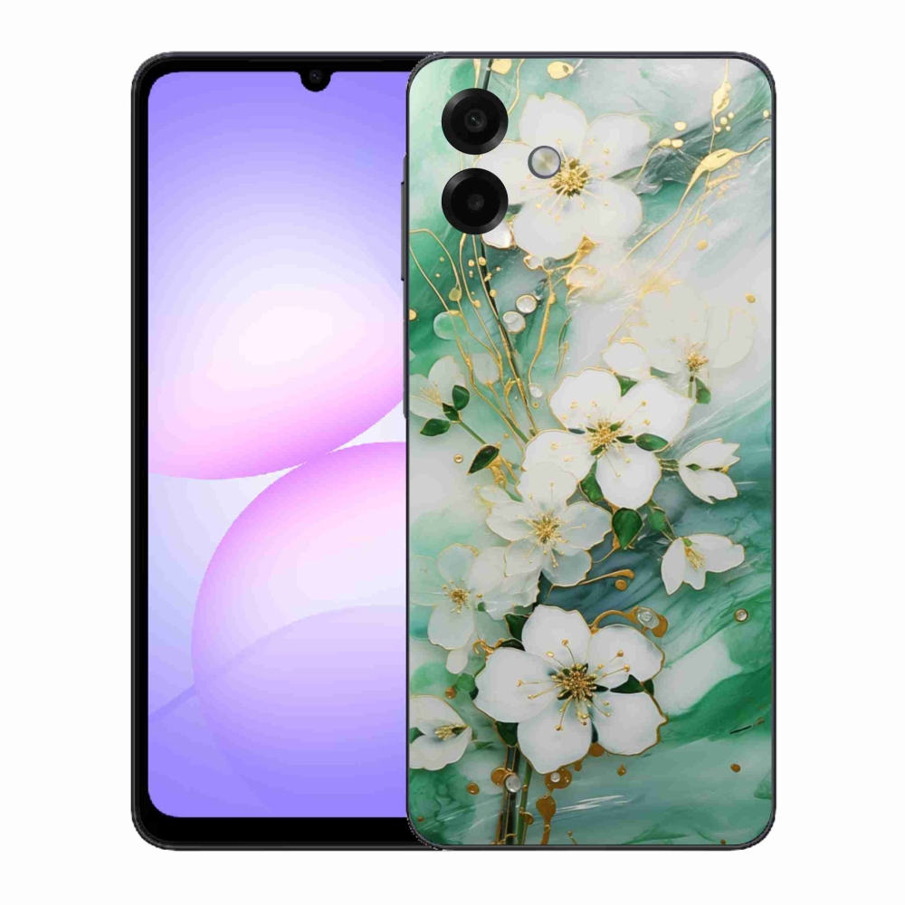 Gelový kryt mmCase na Samsung Galaxy A07 - něžné květy