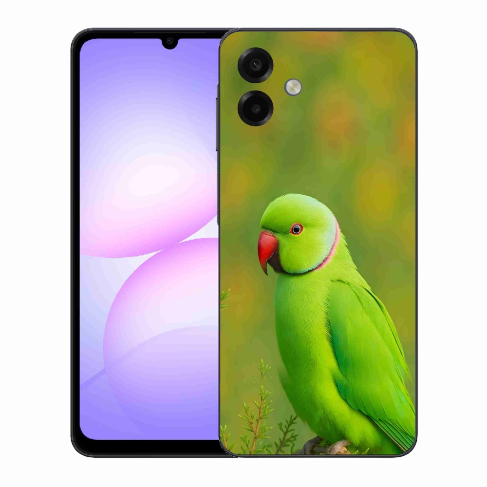 Gelový kryt mmCase na Samsung Galaxy A07 - papoušek alexandr 2