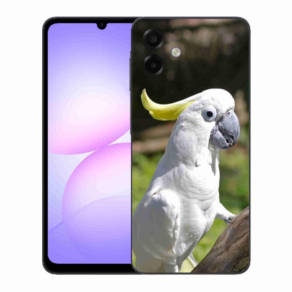 Gelový kryt mmCase na Samsung Galaxy A07 - papoušek kakadu 2