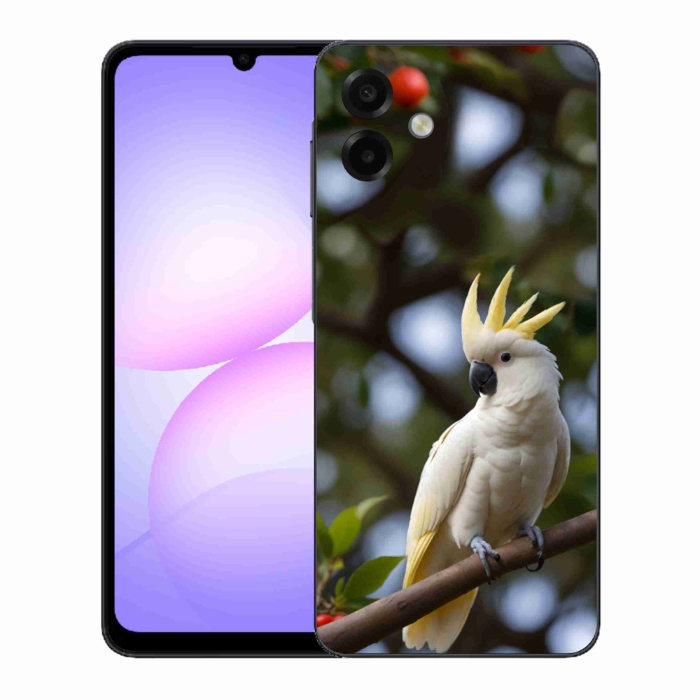 Gelový kryt mmCase na Samsung Galaxy A07 - papoušek kakadu 3