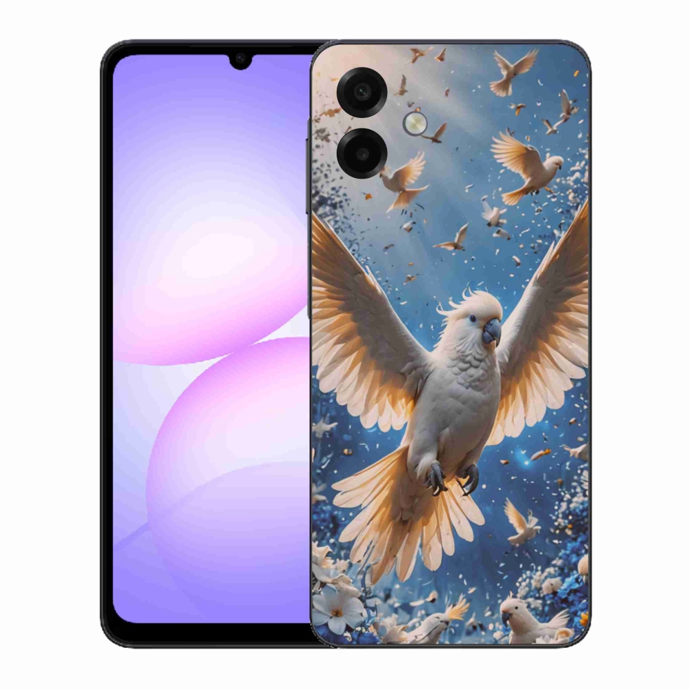 Gelový kryt mmCase na Samsung Galaxy A07 - papoušek kakadu