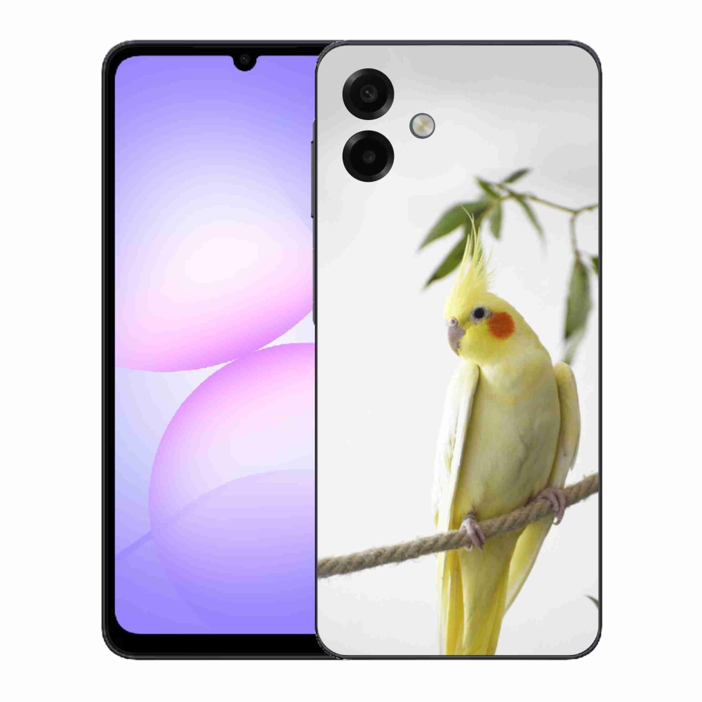 Gelový kryt mmCase na Samsung Galaxy A07 - papoušek korela chocholatá