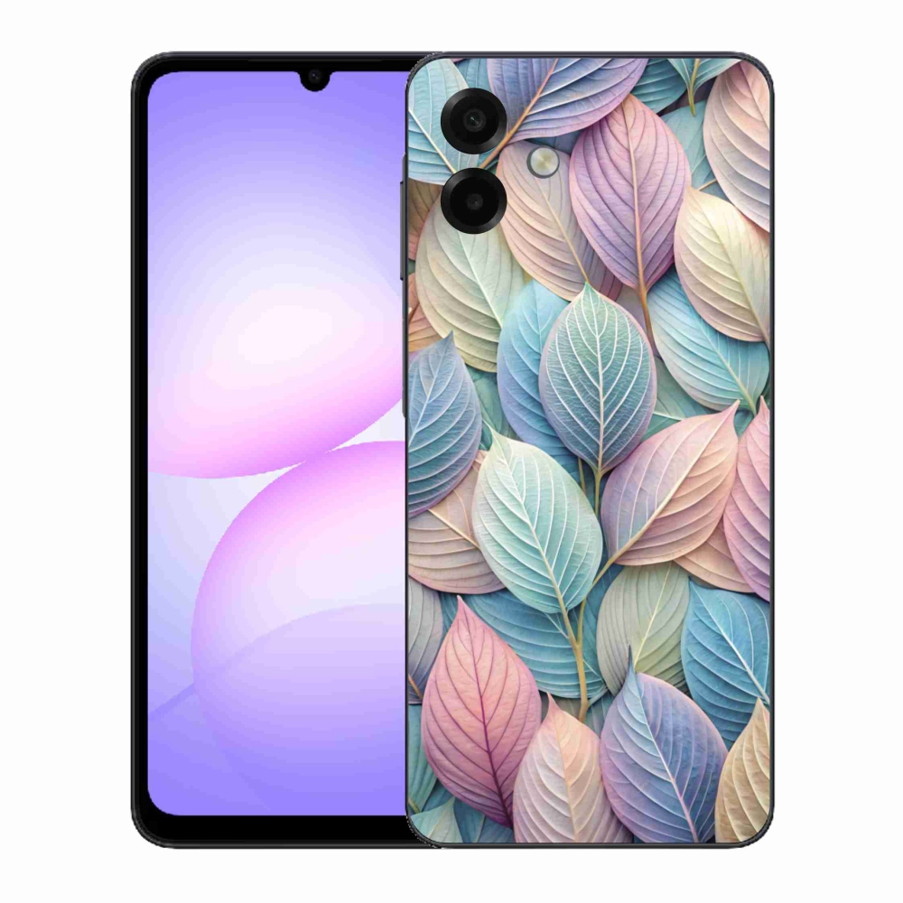 Gelový kryt mmCase na Samsung Galaxy A07 - pastelové listy