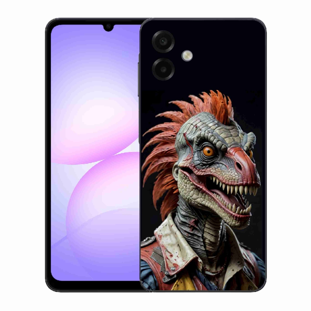 Gelový kryt mmCase na Samsung Galaxy A07 - punk dinosaurus