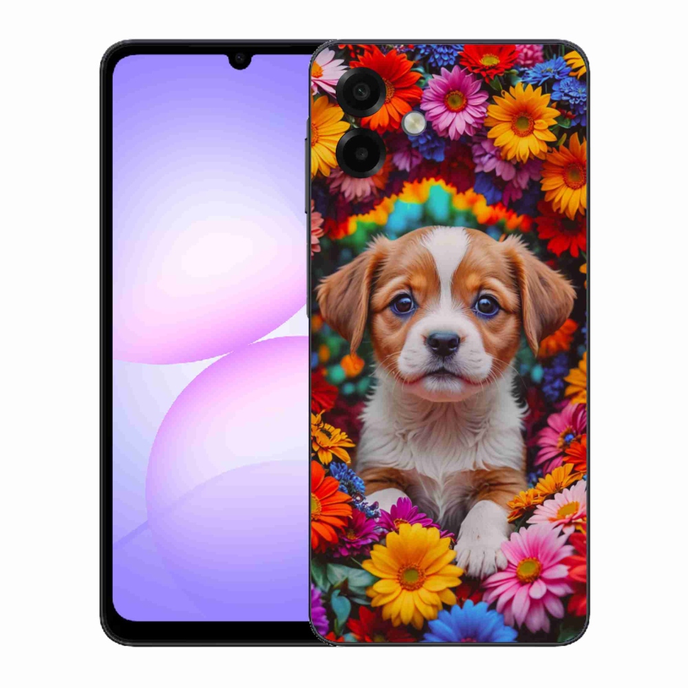 Gelový kryt mmCase na Samsung Galaxy A07 - roztomilé štěně