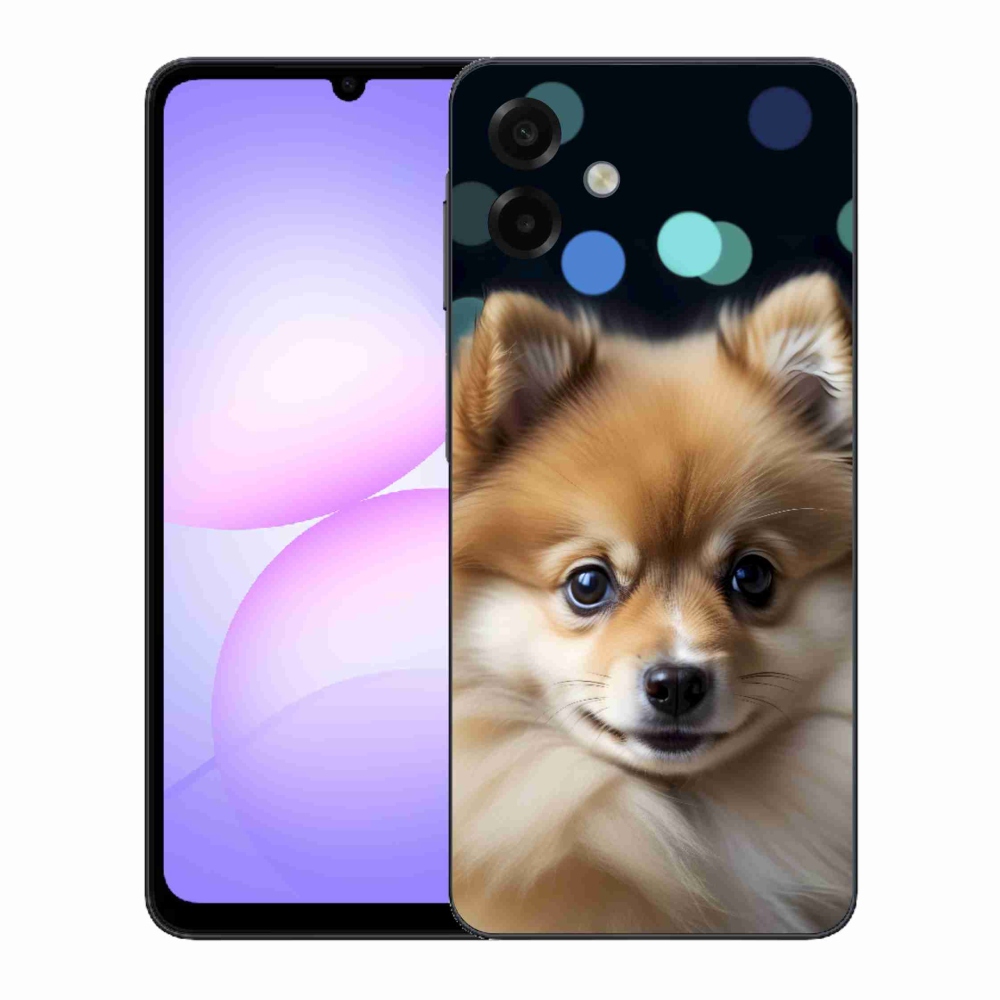 Gelový kryt mmCase na Samsung Galaxy A07 - roztomilý pomeranian