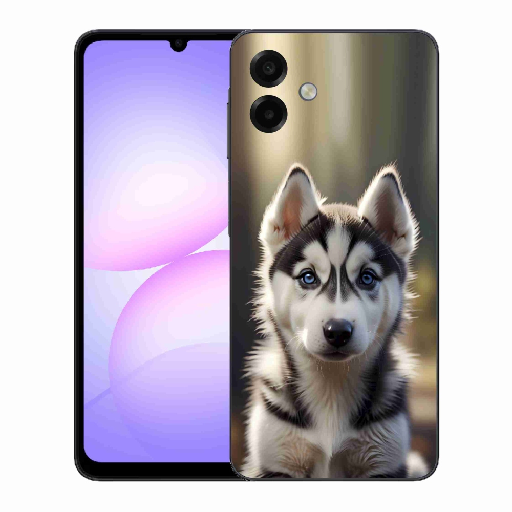 Gelový kryt mmCase na Samsung Galaxy A07 - roztomilý sibiřský husky