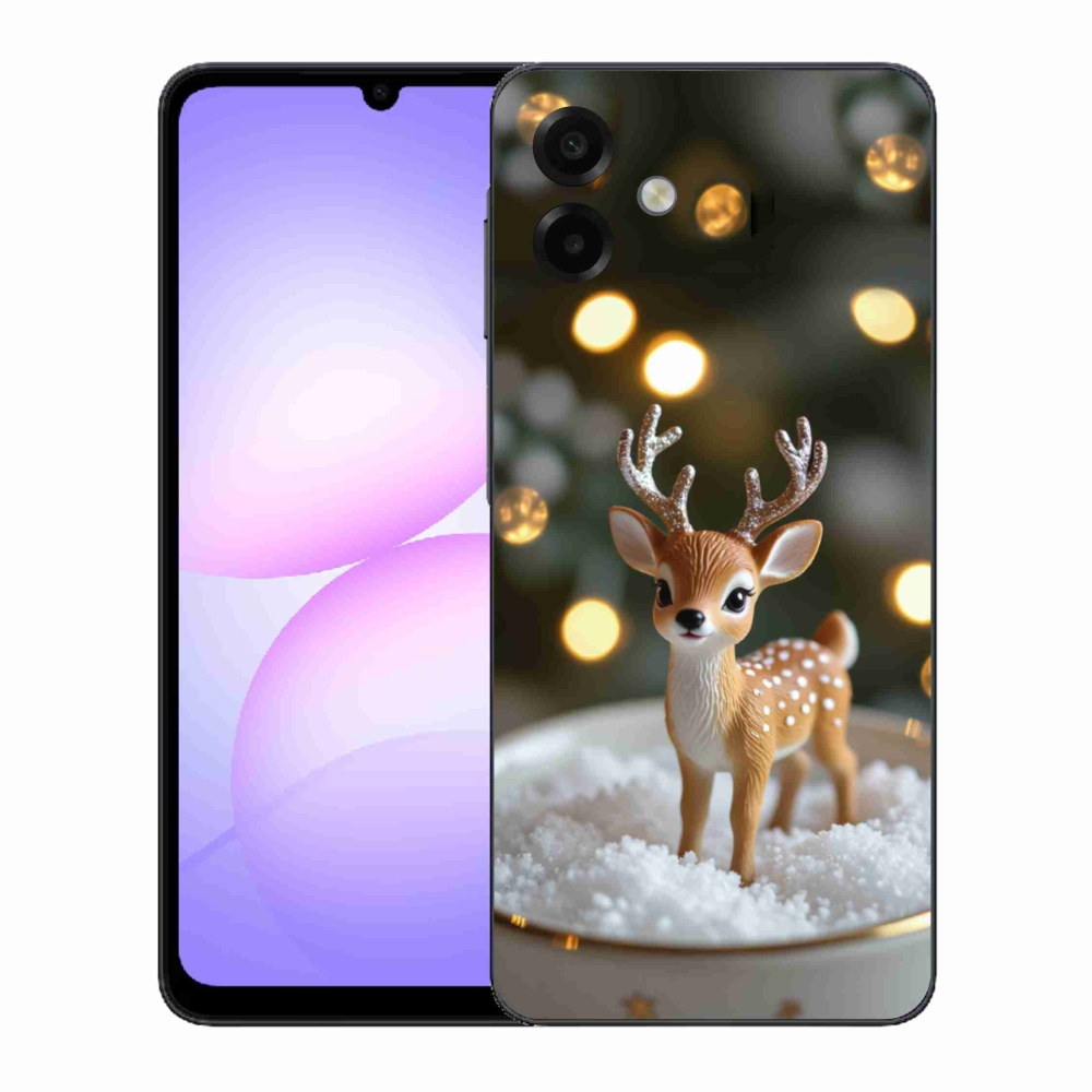 Gelový kryt mmCase na Samsung Galaxy A07 - roztomilý vánoční jelen