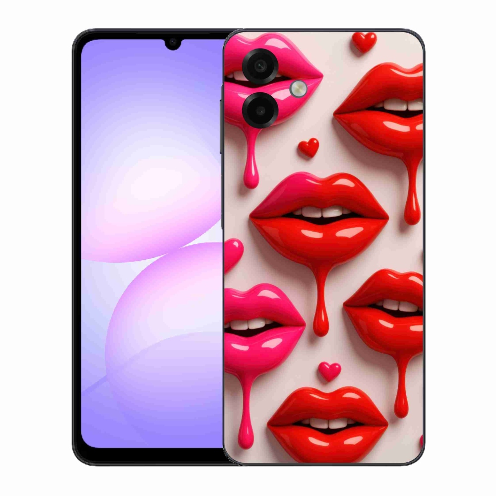 Gelový kryt mmCase na Samsung Galaxy A07 - rty 2