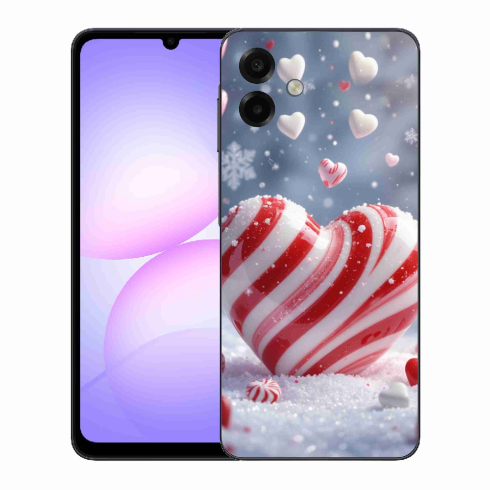 Gelový kryt mmCase na Samsung Galaxy A07 - sladké srdce