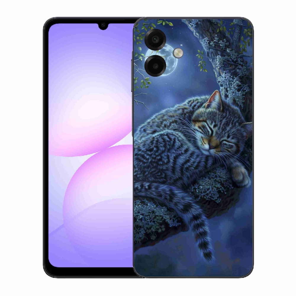 Gelový kryt mmCase na Samsung Galaxy A07 - spící kočka