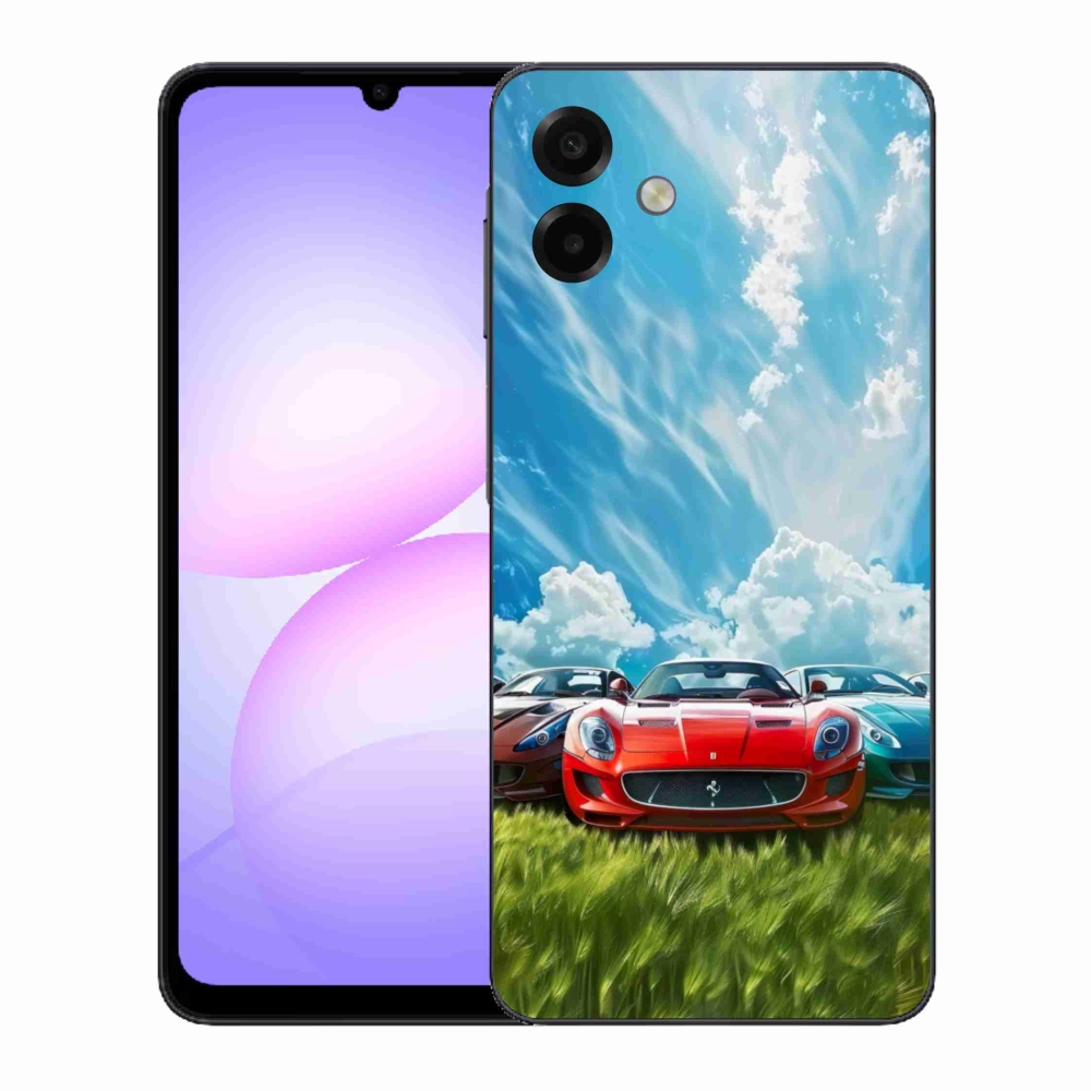 Gelový kryt mmCase na Samsung Galaxy A07 - sportovní vozy