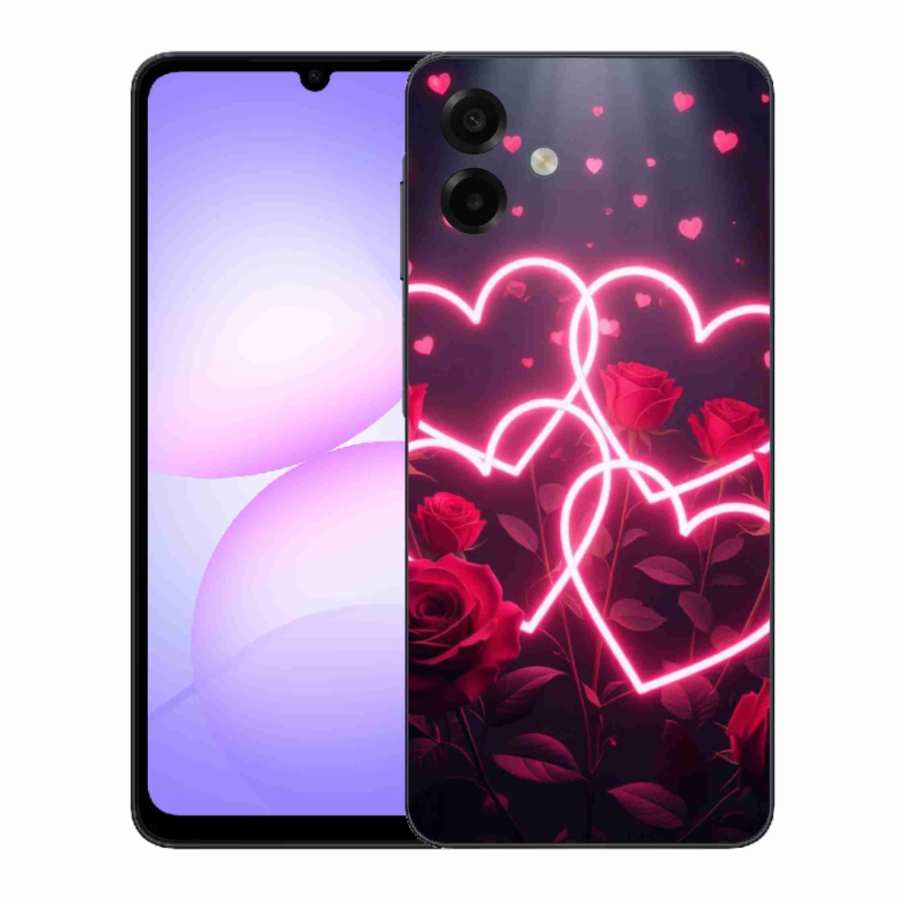 Gelový kryt mmCase na Samsung Galaxy A07 - srdce lásky