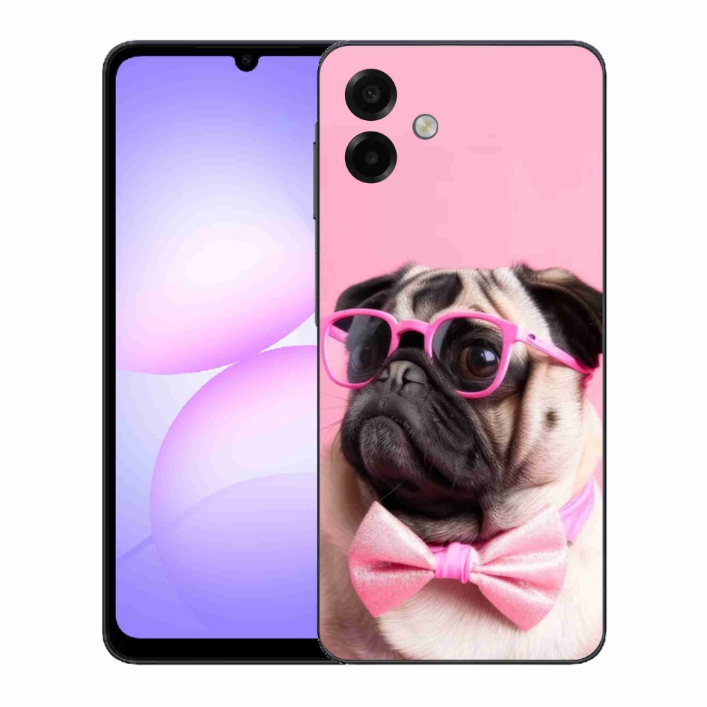 Gelový kryt mmCase na Samsung Galaxy A07 - stylový mops