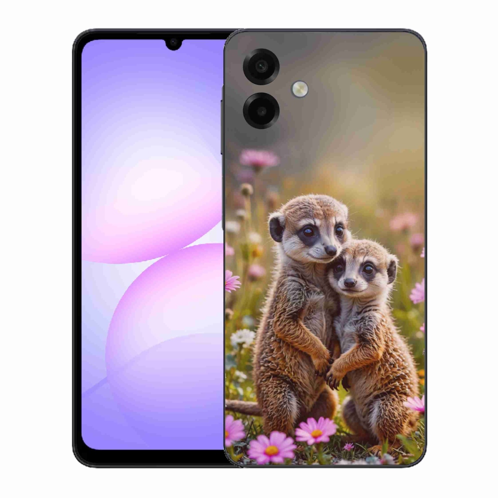 Gelový kryt mmCase na Samsung Galaxy A07 - surikatí duo