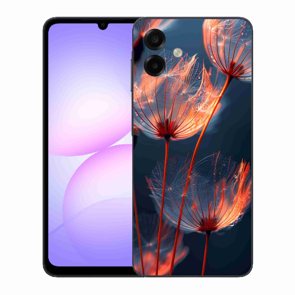 Gelový kryt mmCase na Samsung Galaxy A07 - světélkující chmýří