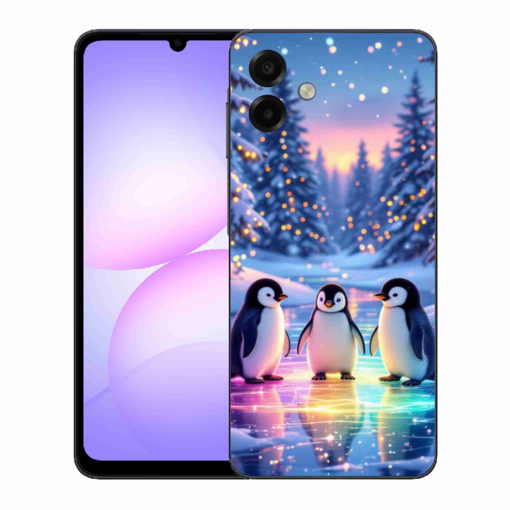 Gelový kryt mmCase na Samsung Galaxy A07 - tučnáci