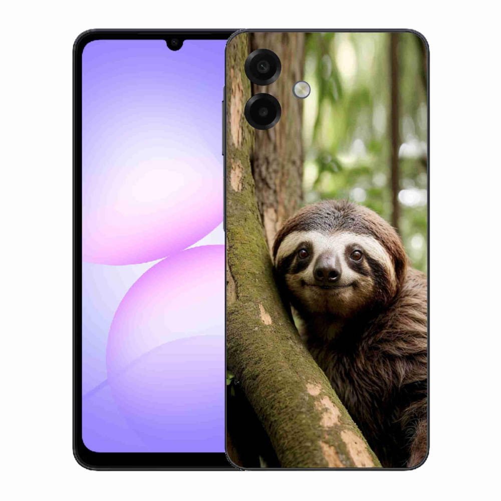 Gelový kryt mmCase na Samsung Galaxy A07 - usměvavý lenochod