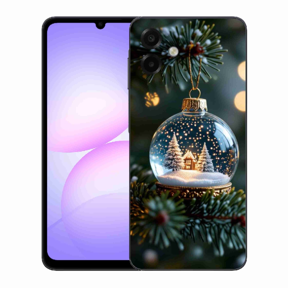 Gelový kryt mmCase na Samsung Galaxy A07 - vánoční koule 2