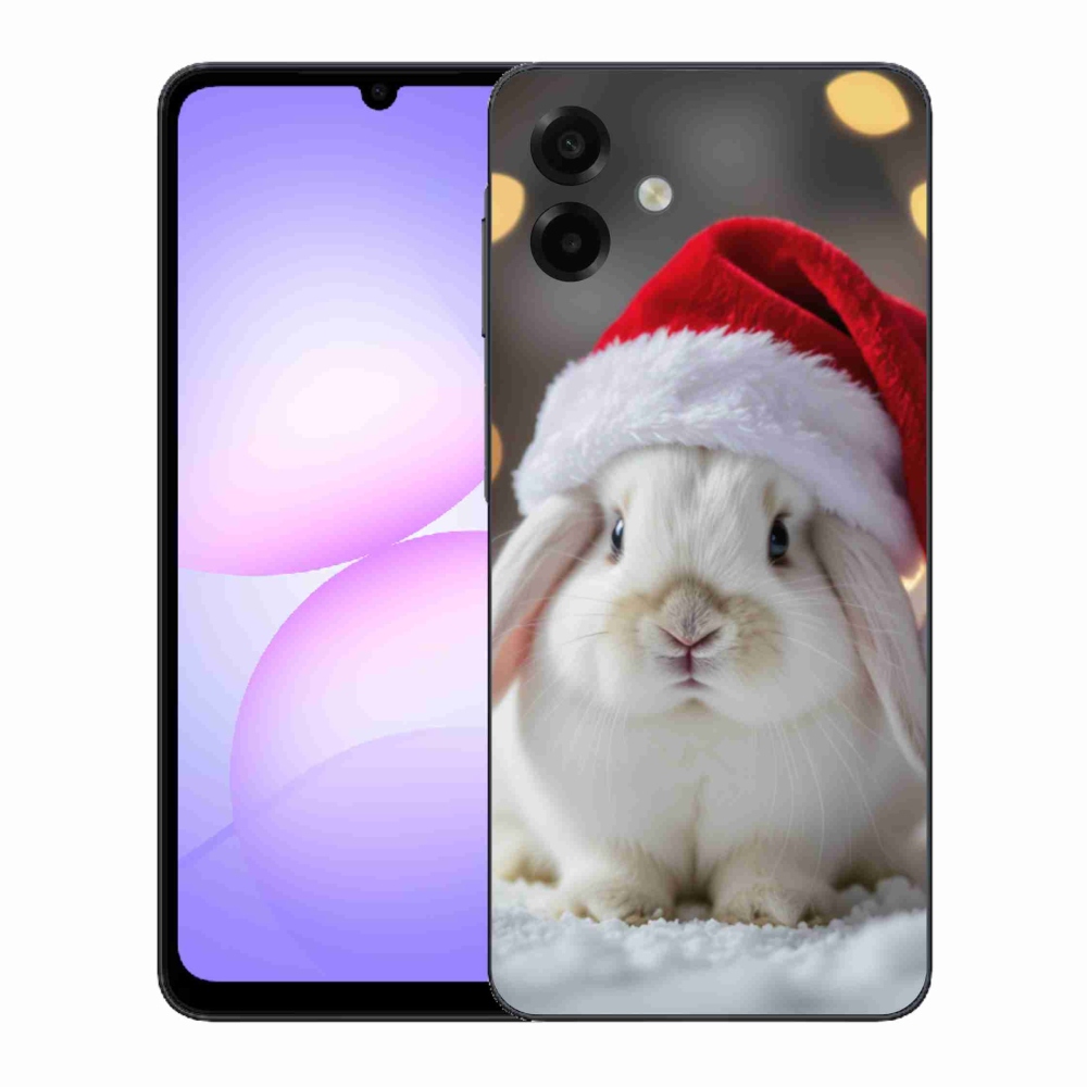 Gelový kryt mmCase na Samsung Galaxy A07 - vánoční králík