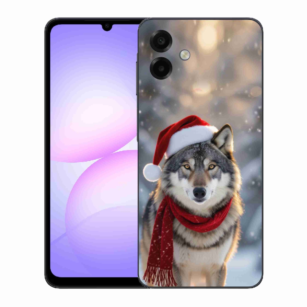 Gelový kryt mmCase na Samsung Galaxy A07 - vánoční vlk