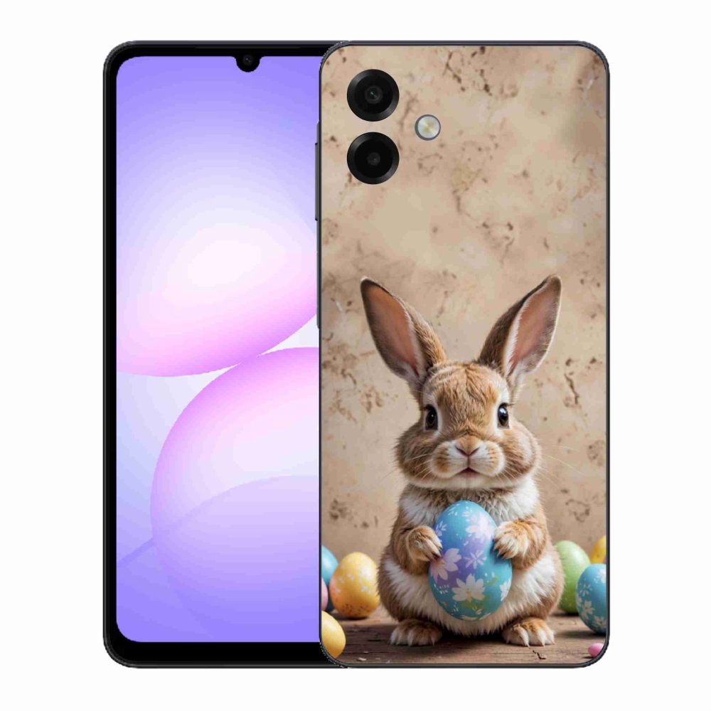 Gelový kryt mmCase na Samsung Galaxy A07 - velikonoční králíček