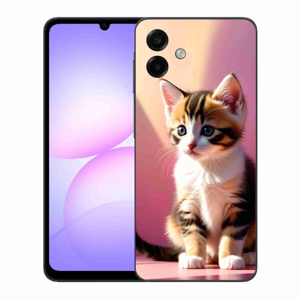 Gelový kryt mmCase na Samsung Galaxy A07 - zvědavé kotě 2