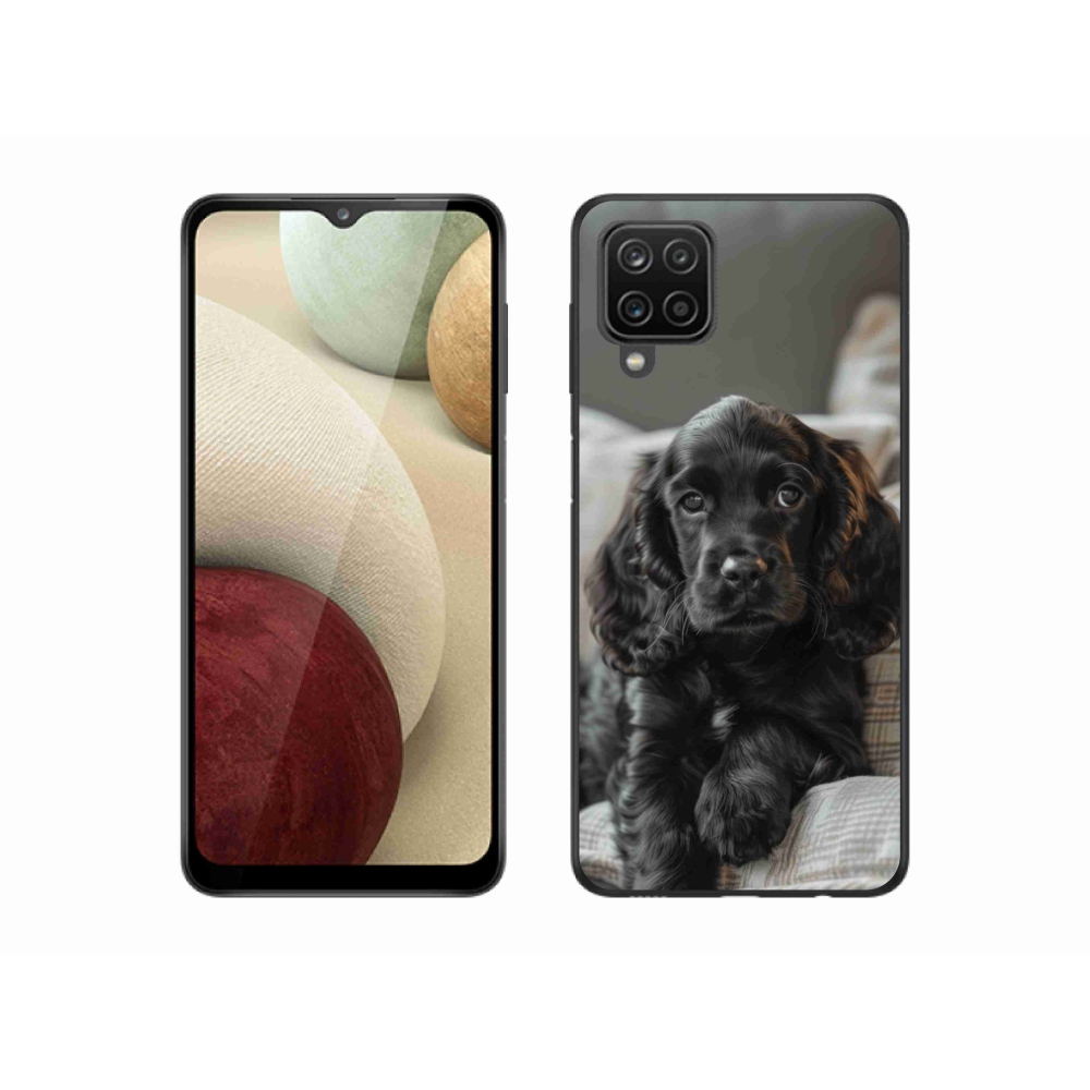 Gelový kryt mmCase na Samsung Galaxy A12 - anglický kokršpaněl