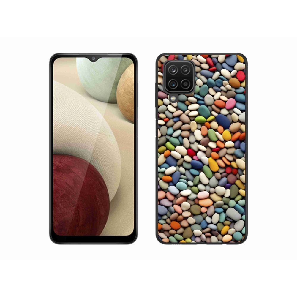 Gelový kryt mmCase na Samsung Galaxy A12 - barevné kamínky 2