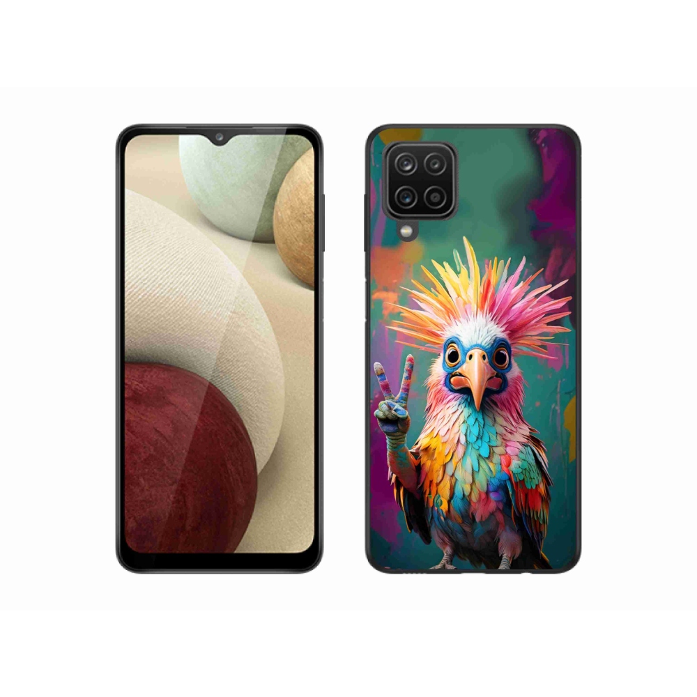 Gelový kryt mmCase na Samsung Galaxy A12 - barevný rebel