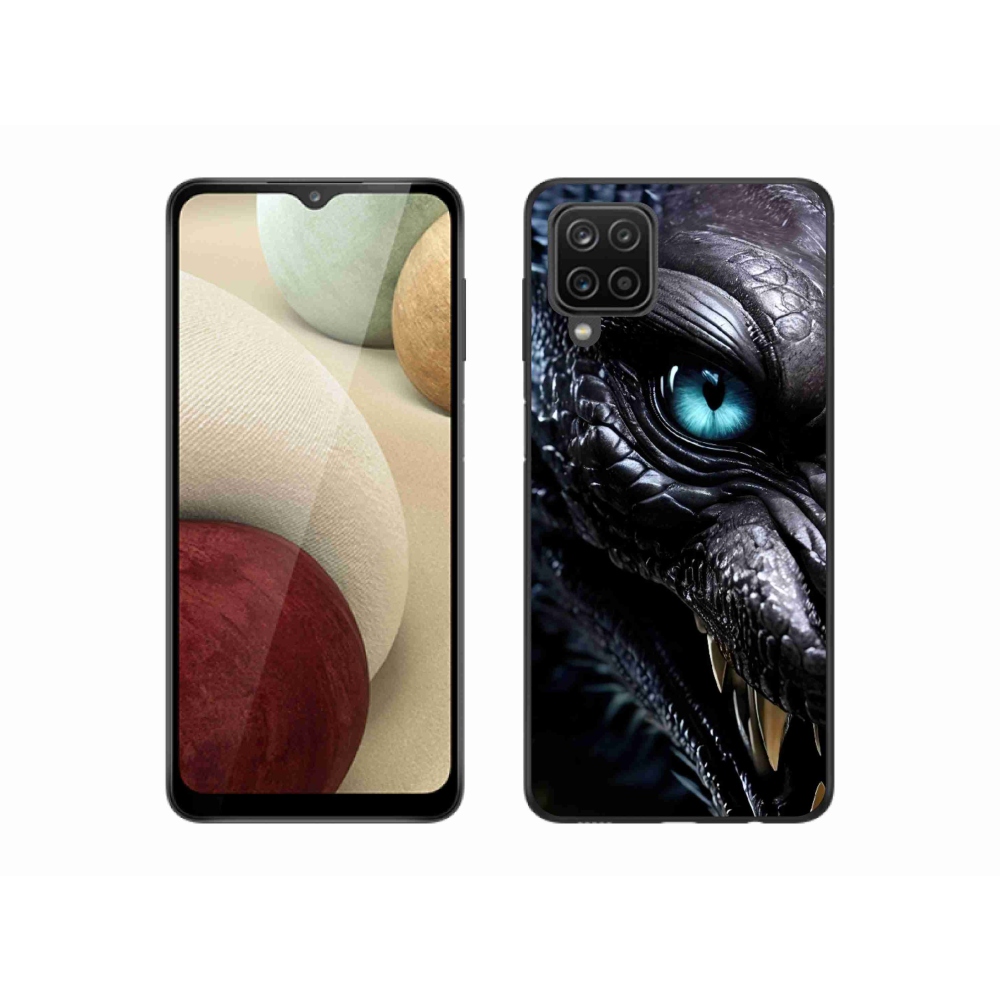 Gelový kryt mmCase na Samsung Galaxy A12 - dračí pohled