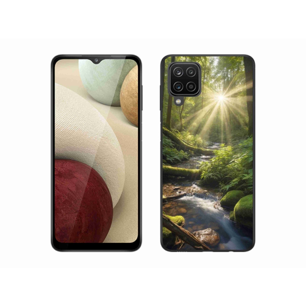 Gelový kryt mmCase na Samsung Galaxy A12 - hlubina lesa