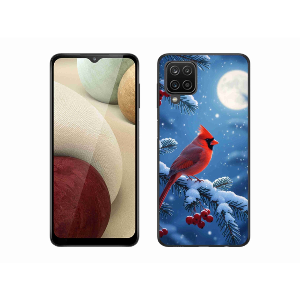 Gelový kryt mmCase na Samsung Galaxy A12 - kardinál červený