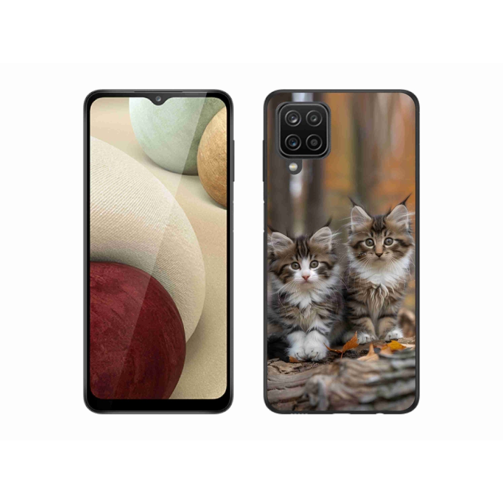 Gelový kryt mmCase na Samsung Galaxy A12 - kočičí duo 3
