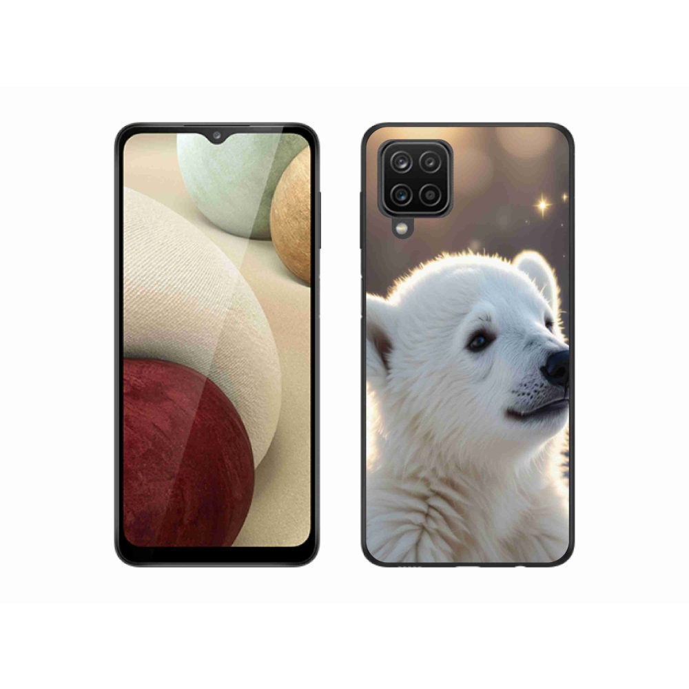 Gelový kryt mmCase na Samsung Galaxy A12 - lední medvěd