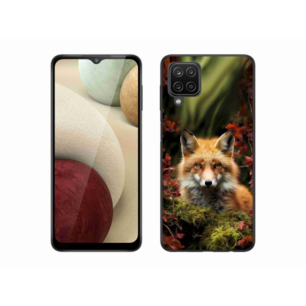Gelový kryt mmCase na Samsung Galaxy A12 - liška v lese