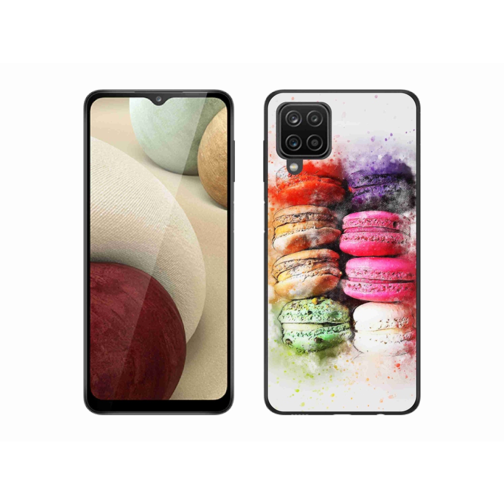Gelový kryt mmCase na Samsung Galaxy A12 - makrónky