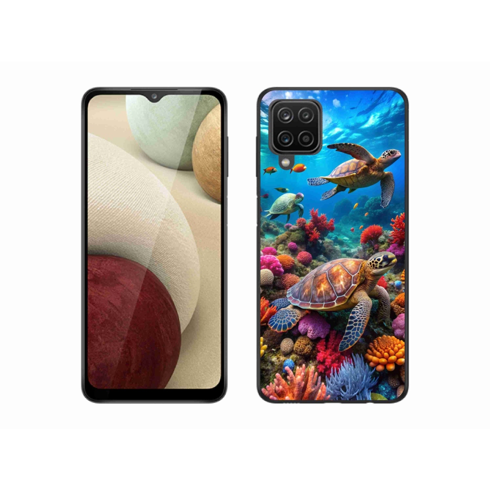 Gelový kryt mmCase na Samsung Galaxy A12 - mořský svět 2