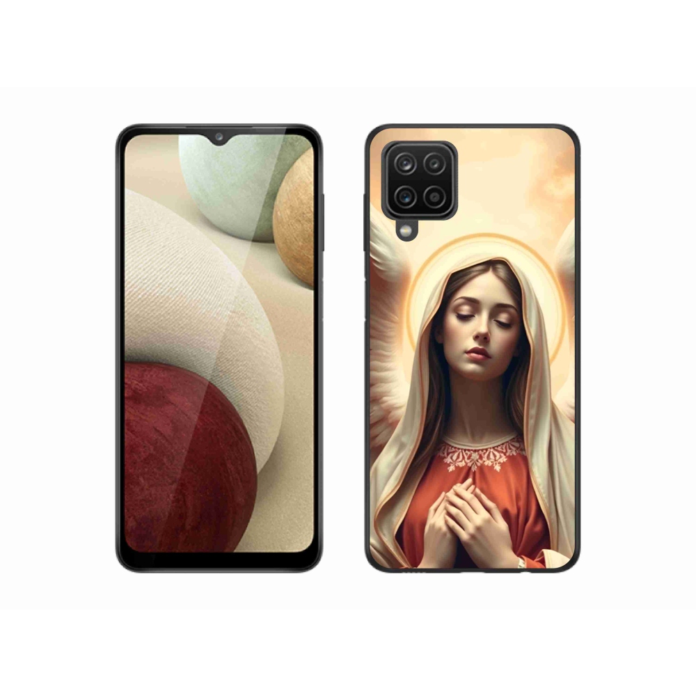 Gelový kryt mmCase na Samsung Galaxy A12 - náboženský motiv