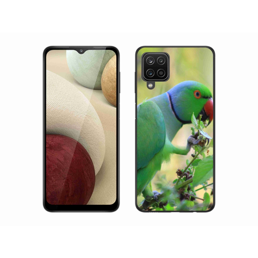 Gelový kryt mmCase na Samsung Galaxy A12 - papoušek alexandr