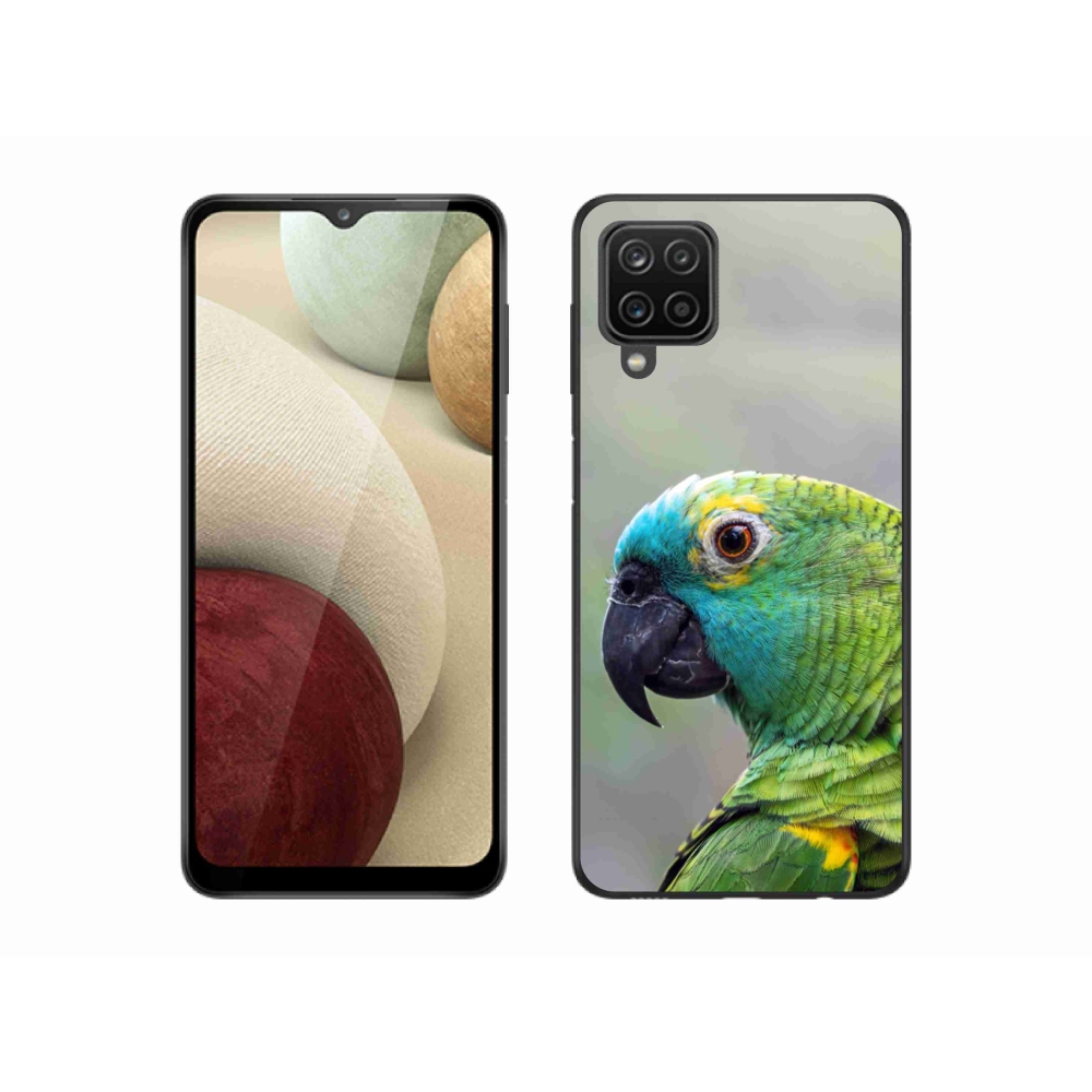 Gelový kryt mmCase na Samsung Galaxy A12 - papoušek amazoňan