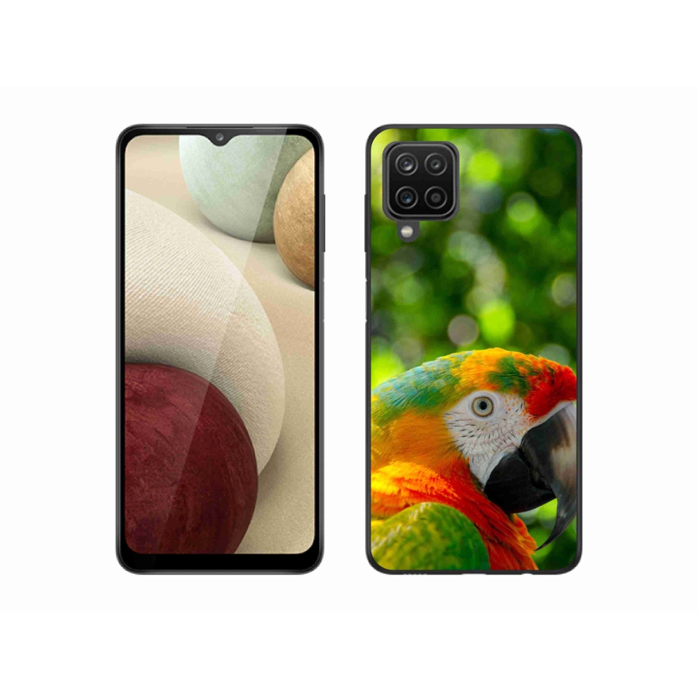 Gelový kryt mmCase na Samsung Galaxy A12 - papoušek ara 3