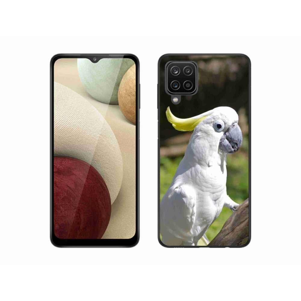 Gelový kryt mmCase na Samsung Galaxy A12 - papoušek kakadu 2