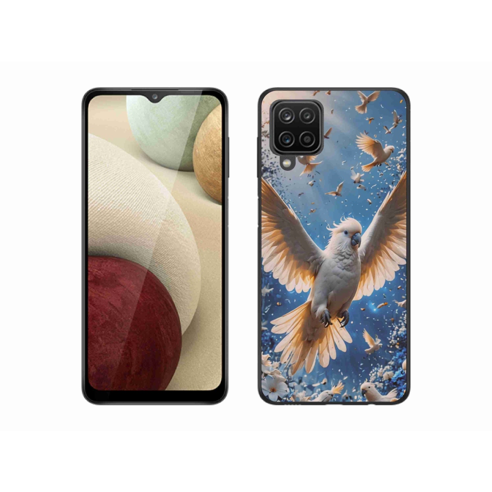 Gelový kryt mmCase na Samsung Galaxy A12 - papoušek kakadu