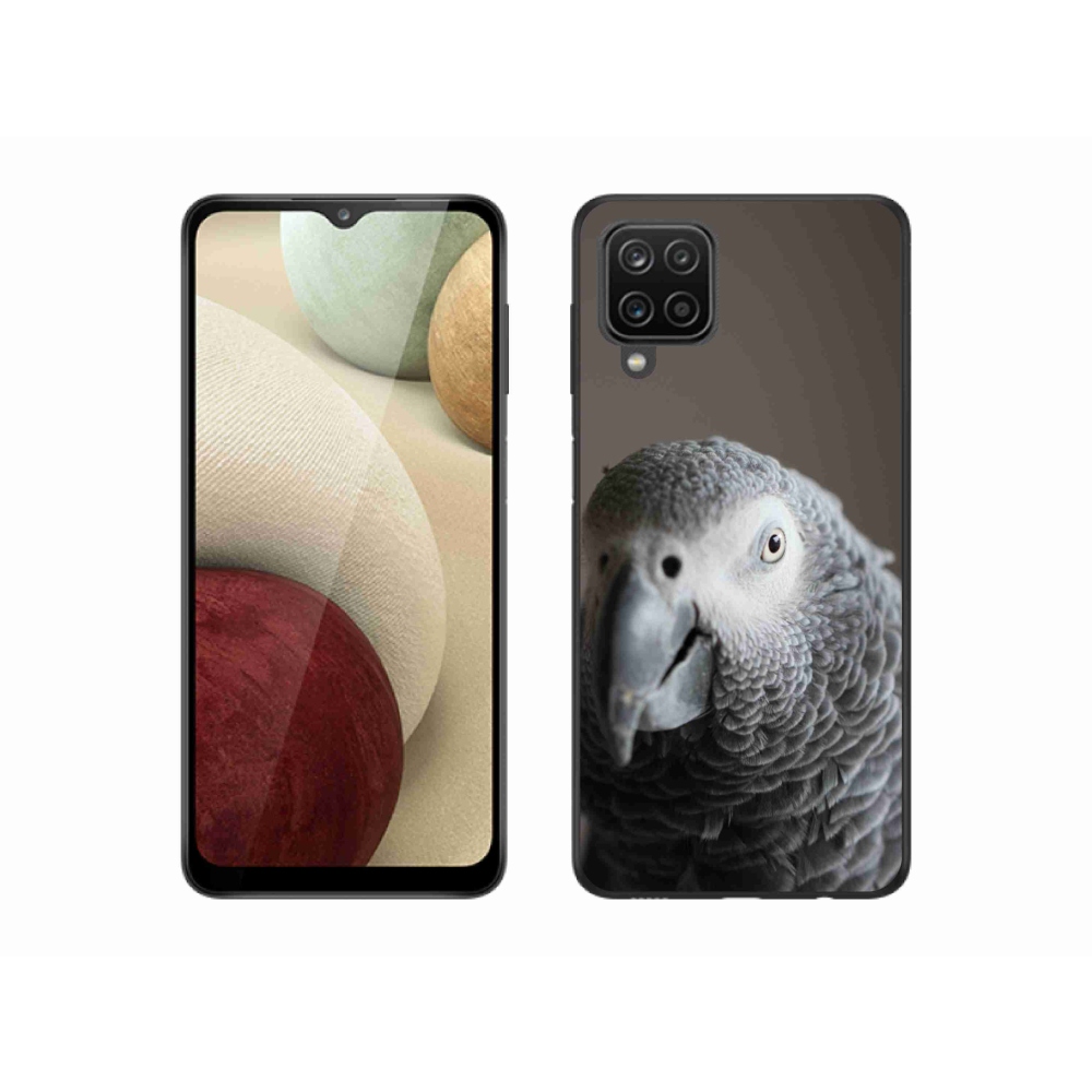 Gelový kryt mmCase na Samsung Galaxy A12 - papoušek žako 2
